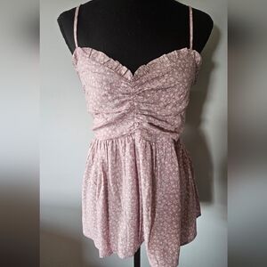 NWT Zenobia Floral Ruffle Cami Top Plus Size 3XL